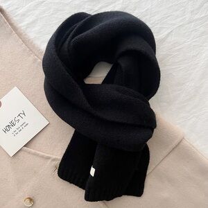 Black Knit Scarf